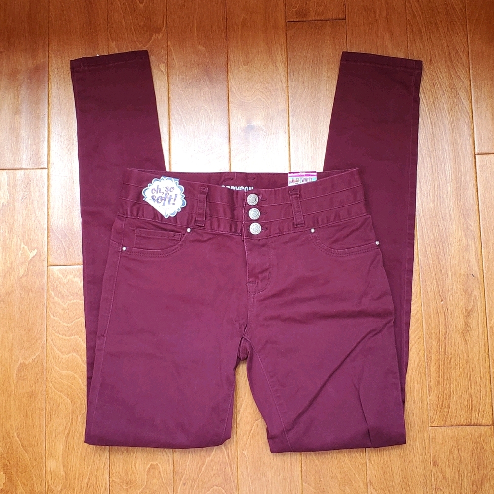 NWT🔥High Waisted Plum Jeggings - Picture 3 of 6